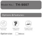 Touch Screen Under Cabinet Extractor Hood Kitchen Cooking Appliances