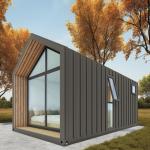 Fast Install Luxury Villa Prefabricated A Frame House Steel Structure Triangle