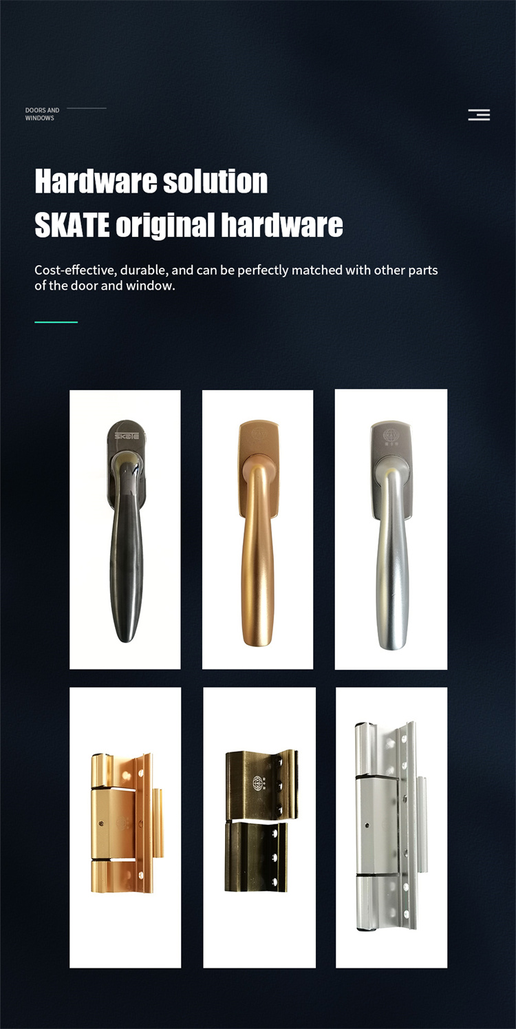 Windows Double Glazing Sliding Windows with Heat Insulation Coefficient K value ≤2.1