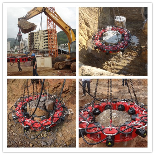 New style hydraulic round concrete pile breaker with high efficiency