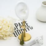 14k Gold Diamond Cartilage Earrings Stainless Steel Stud Cartilage Tragus Flat