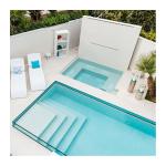 Acrylic Glass View Window Fiberglass Pool for Portable Outdoor Garden House