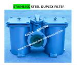 STAINLESS STEEL DUPLEX LOW PRESSURE CRUDE OIL FILTER - STAINLESS STEEL DUPLEX