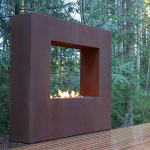 Simple Design Heavy Duty Steel Wood Burning Fire Pit 72 Inch