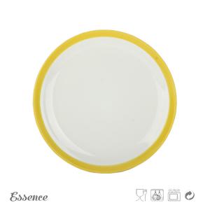 Wholesale Round Glossy Color Porcelain Dessert Plates, 8 Inch White Stoneware Dishes Microwave Safe from china suppliers