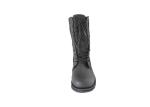 PU Coated Dms Military Boots , Mens Black Leather Military Style Boots Rubber