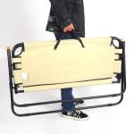 109CM Two Persons Heavy Duty Camping Chairs Garden Aluminium Folding Chairs