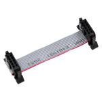 10P Grey Color IDC Cable Assemblies , 2.54mm Pitch Dual Row Ribbon Flat Cable