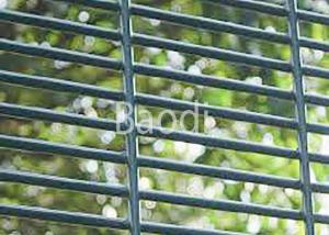Wholesale Anti Climb Welded Mesh Panel , Green Powder Coated Wire Security Fencing from china suppliers