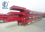 70 Ton Heavy Duty 3 Axles Stonger Low Bed Truck Trailer For Machinery Transport