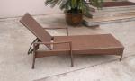 Indoor / Outdoor Rattan Wicker Sunlounger , Beach Lounge Chair