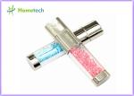 Fashion USB 2.0 Flash Pen Drive , Crystal Heart USB Flash Drive Diamond Memory