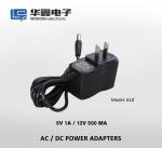 5V1A Universal AC DC Adapter 5W LED Power Adapter 78% Efficiency
