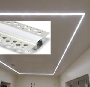 Wholesale LED Plasterboard Profile Aluminum Alloy 6063 T5 Extrusion Housing For Ceiling Lighting from china suppliers