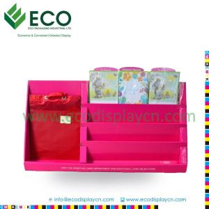 Wholesale Tabletop Greeting Card Display, Multi Tier Cardboard Gift Card Counter Display from china suppliers