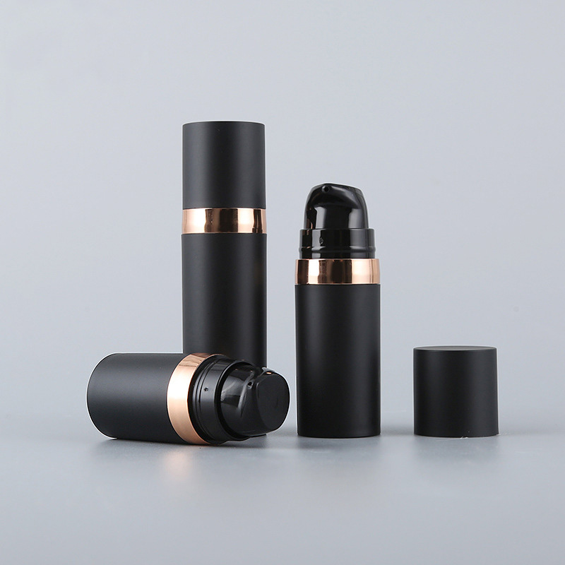 Sample Free 5ml 10ml 15ml 30ml Clear Empty Airless Pump Serum Lotion Frosted Bottle PCR Resistant Luxury Airless Bottle with Pump