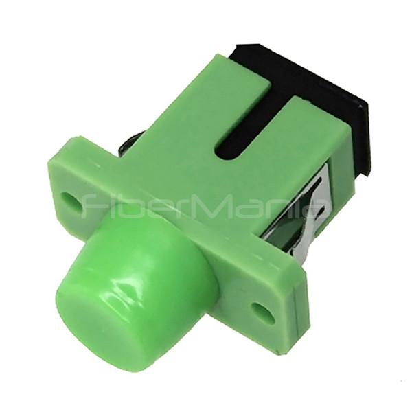 FC/APC Female To SC/APC Female Single Mode Simplex Fiber Optic Adapter – Square