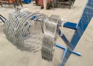Wholesale Welded Galvanized Concertina Razor Barbed Wire Fencing With Loops For Protection from china suppliers