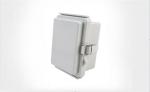 120x90x70mm Hinged Cover Stainless Steel Latch Waterproof Plastic Enclosure