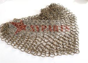 Wholesale PVD Finished Copper Weld Ring Mesh Facade from china suppliers