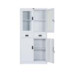 OEM Color Waterproof Fireproof Metal File Cabinet With Glass Door Style