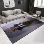 122*183 cm Landscape pattern living room center area rug Polyester fibers