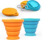 180ml 200ml 270ml 320ml Silicone Folding Camping Cup Customized Logo