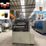Used fully automatic food grade PP material disposable plastic cup making