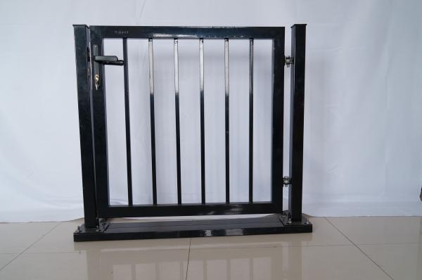 Galvanized Powder Coated Steel Garden Fence Door Tubular Double Gate Waterproof