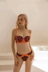 Leopard Print Womens Underwear Sets Small Breasts Bra And Panty Sets Sagging