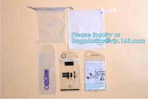 Wholesale oxo biodegradable clear pvc slider zip bags, stationery handle bags with slider zipper, PU Clear EVA cosmetic Zipper Bag from china suppliers