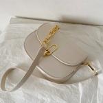 Hasp Closure Female Crossbody Bag 14cm PU Leather Sling Bag