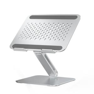 Wholesale 260*230*56MM Portable Silver Folding Lift Aluminum Adjustable Laptop Cooling Stand For Desk from china suppliers