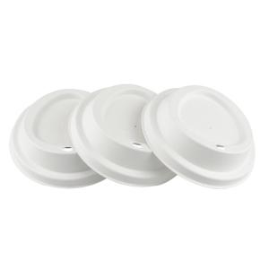 Wholesale 80mm 90mm Biodegradable Sugarcane Reusable Coffee Cup Lids For Travel from china suppliers