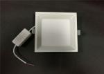 Warm White Recessed Led Panel Light 12W Low Glare Square Edge Lit Classrooms