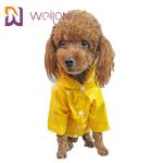 PU Leather Lightweight Pet Raincoat Windproof Puppy Rain Jacket
