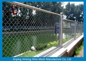 Wholesale Decorative School Playground Galvanized Chain Link Wire Fence , Chain Wire Fencing from china suppliers