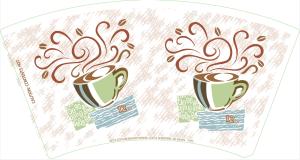 Wholesale 100% Wood Pulp Paper Cup Fan Food Grade PE Coated For Drinking Beverage from china suppliers
