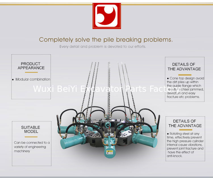 2018 new model Modularized Hydraulic Cement Factories Pile Breaker made in china