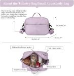 Airplane Friendly Carry On Dufflel Travel Bag With Wet Pocket Waterproof Large