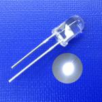 LED Light Emitting Diode 5mm 8000K White 30000mcd Super Bright Round Clear Lens
