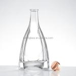 Super Flint Glass 500ml 700ml Vodka Spirit Liquor Bottle With Cap High