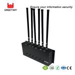 2G 3G LTE 4G Adjustable Mobile Phone Signal Jammer , 80W phone signal scrambler