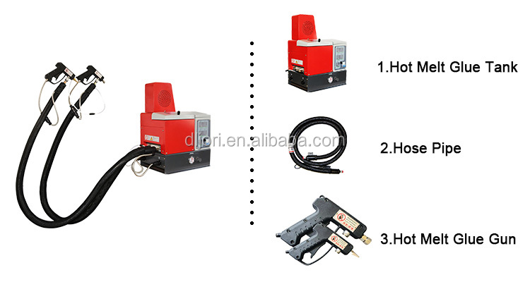 7L PLC Controlled Hot Melt Glue Machine Automatic Glue With Sensor