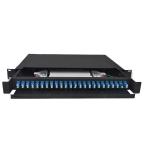 24 Port SC Type 1U SC Fiber Optic Patch Panel For Fiber Optic Cable Management