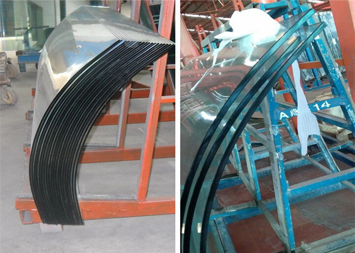 8mm/10mm/12mm Thick Tempered Safety Glass Door with Grooves / Holes
