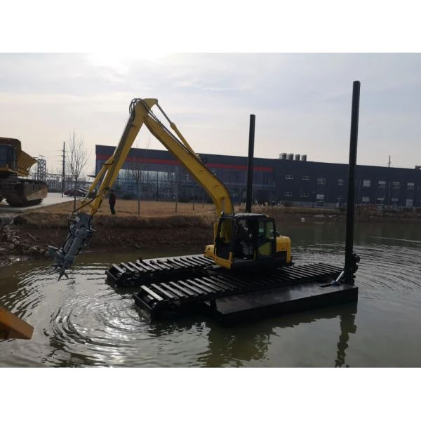 Q355B Floating Pontoon Undercarriage For 6-50T Amphibious Excavator