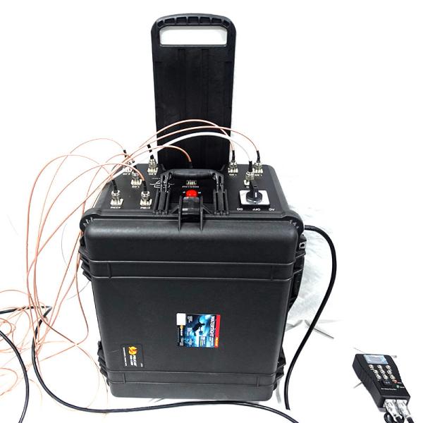 Outdoor Waterproof Drone Signal Jammer for 190 Watt High Power Long Distance