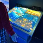 Virtual Flip Book Projection Restaurant Menu Interactive Projector