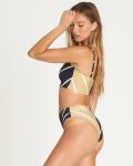 Tiered Layer Tie a Knot Front Top With Low waist Bikini swimsuit high cut